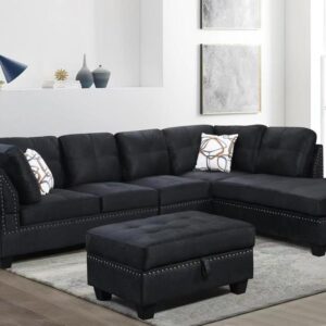 SNOW BLACK FABRIC