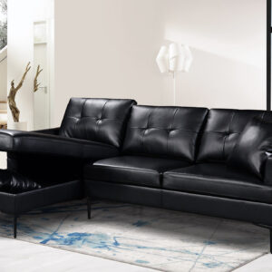 IFDC IF-9068 LHF 2 pc Sectional - Black