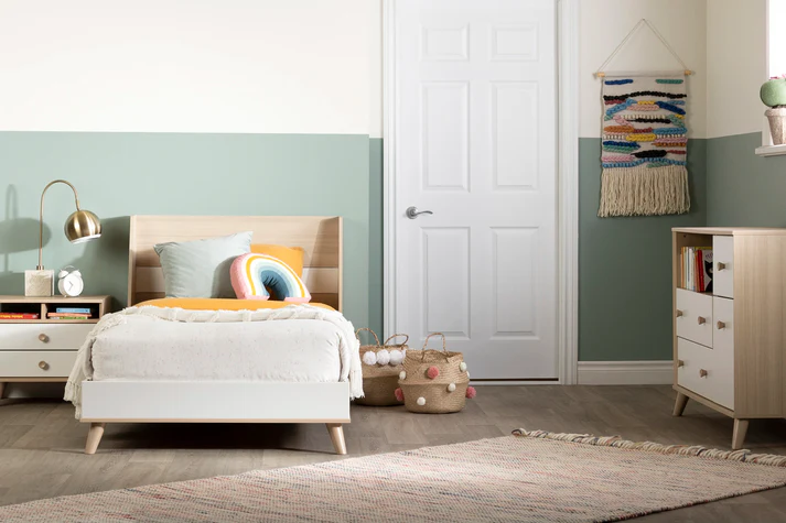 Lit complet, ensemble lit plateforme et tête de lit Yodi - Image 3