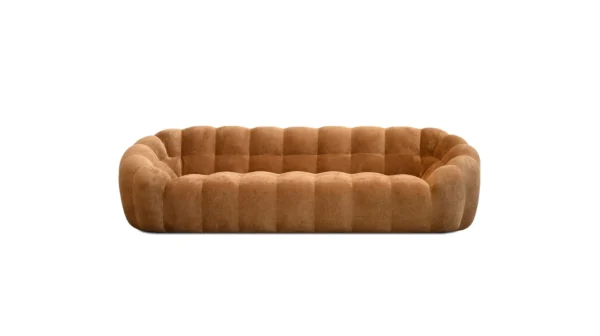 Sofa en tissu Mobital Puffin Toffee, canapé moderne au style élégant avec tissu chenille doux et structure solide pour salon
