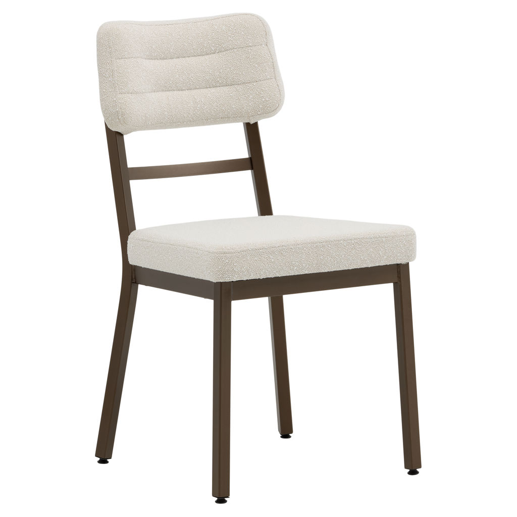 Chaise Phoebe Amisco en acier avec design moderne et épuré, finition durable et confortable