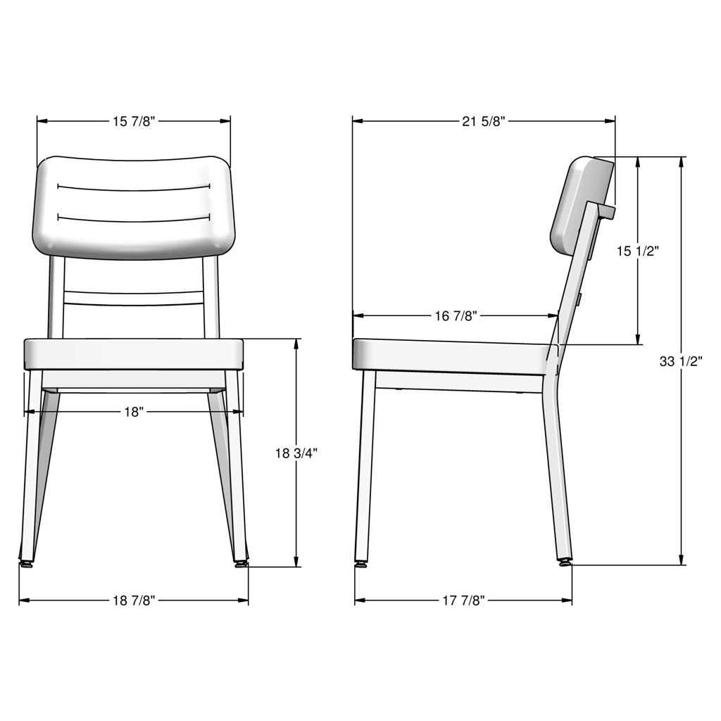 Chaise de salle à manger Phoebe Amisco - Image 6