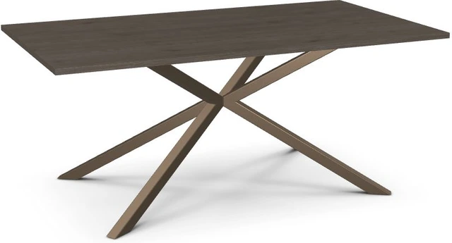 Table ASTERISK avec dessus en verre et base en métal robuste – Meubles Loren