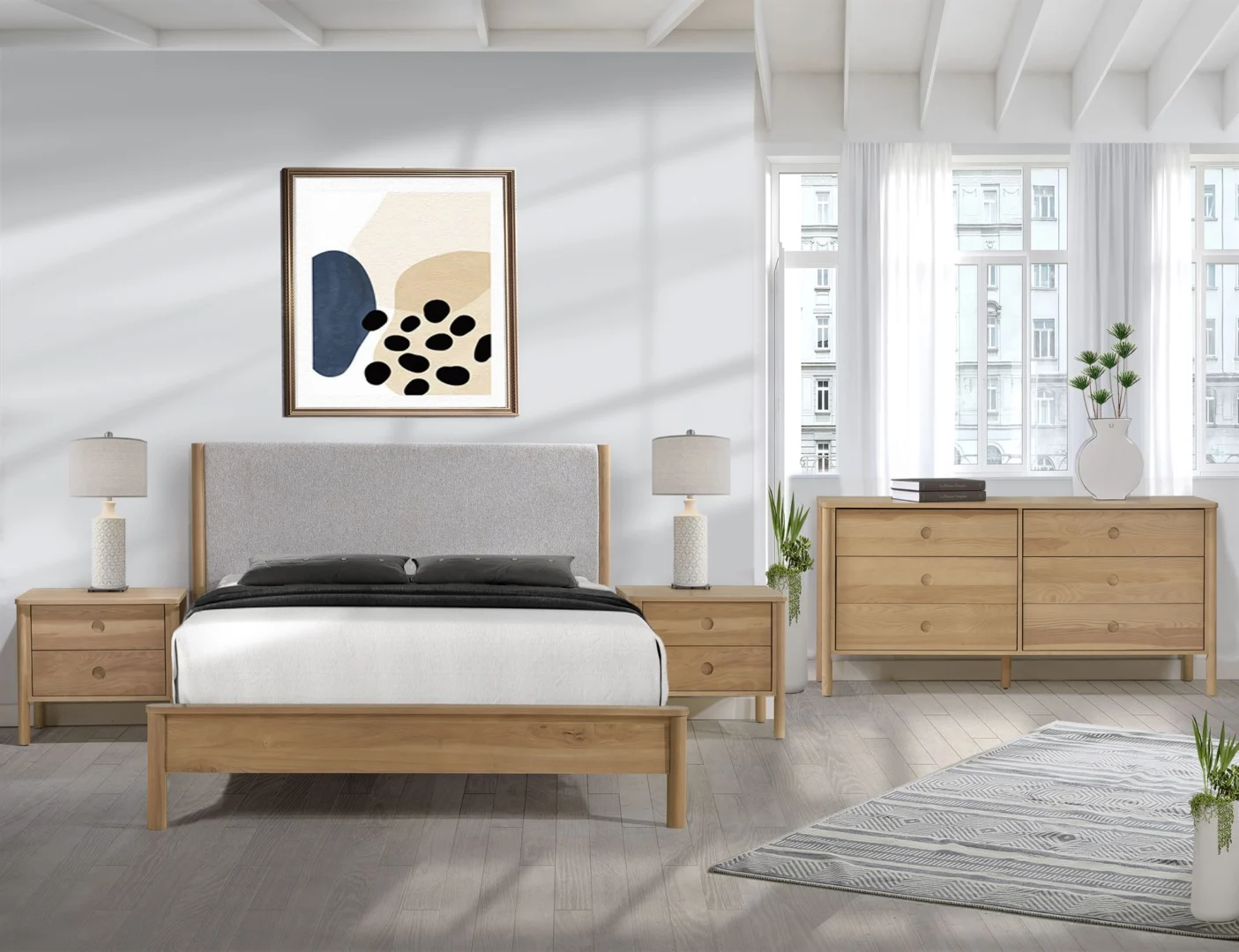 ensemble chambre PT‑6400 Arboit‑Poitras merisier massif